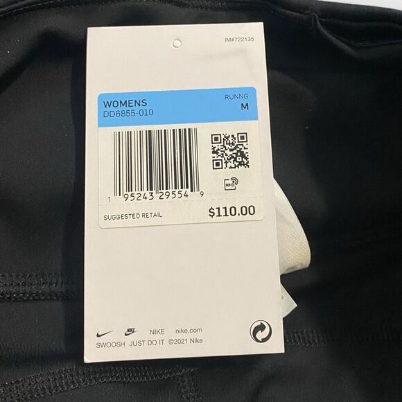 Nike Dri-FIT Epic Luxe Black Running Division Womens Size Medium DD6855-010 New - Picture 9 of 9